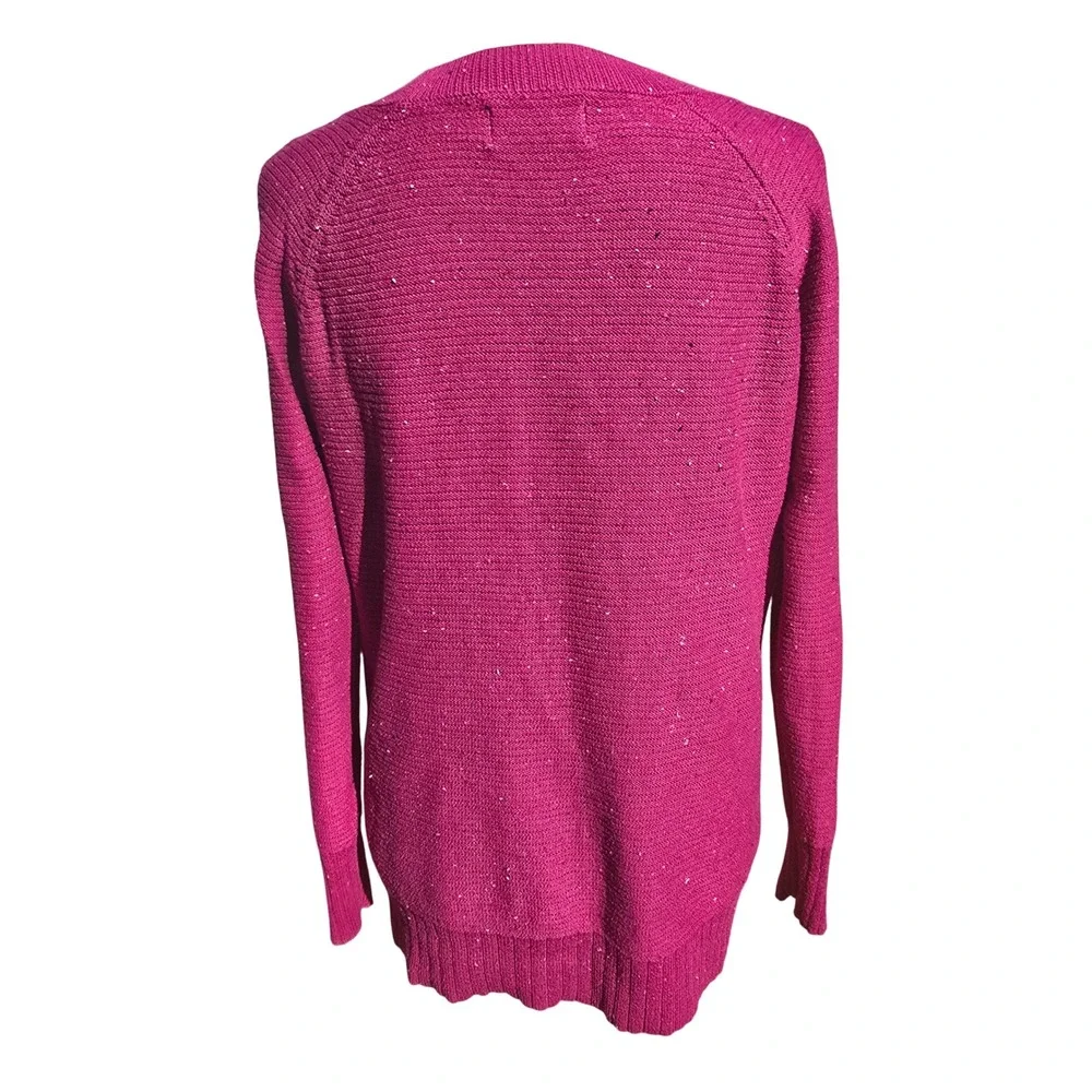Old Navy Berry Pink Speckled Knit‎ Crew Neck Sweater Size Small